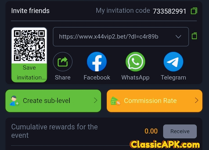 Refer & Earn System in wr23 game